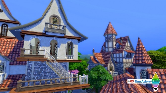 Sims 4 Royalton Square Full medieval Village by bradybrad7 at Mod The Sims