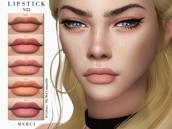 Sims 4 Lipstick N22 by Merci at TSR