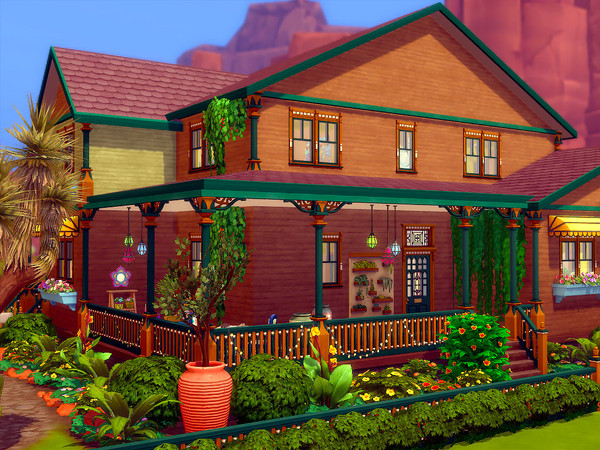 Sims 4 Family Boho house by sharon337 at TSR