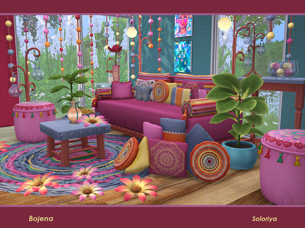 Sims 4 Bojena living room by soloriya at TSR