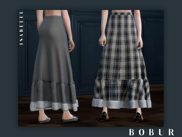 Sims 4 Isabelle boho skirt by Bobur3 at TSR