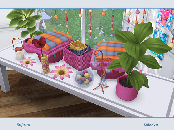 Sims 4 Bojena Decor set by soloriya at TSR