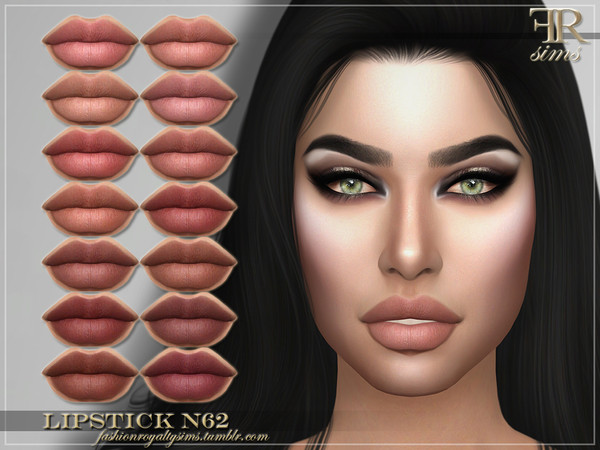 Sims 4 FRS Lipstick N62 by FashionRoyaltySims at TSR
