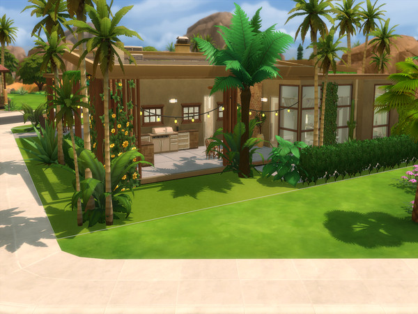 Sims 4 Mid Century Oasis by LJaneP6 at TSR