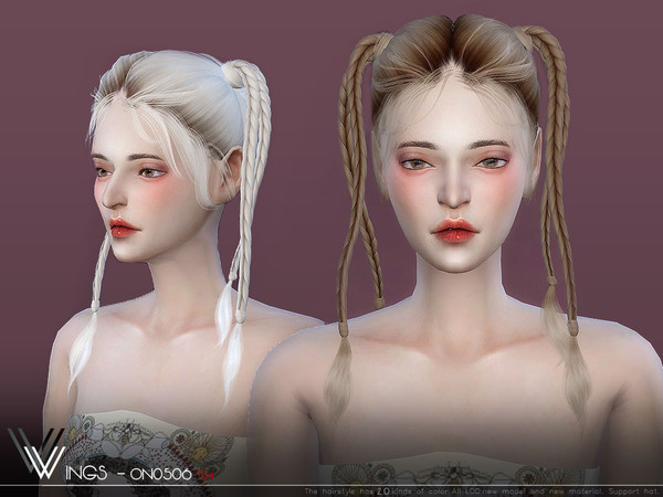 Sims 4 WINGS ON0506 hair by wingssims at TSR