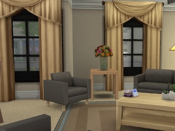 Sims 4 Stone Pilar house by oumamea at Mod The Sims