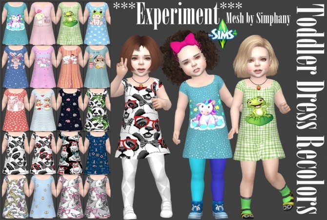 Sims 4 Simphany`s Toddler Dress Recolors at Annett’s Sims 4 Welt