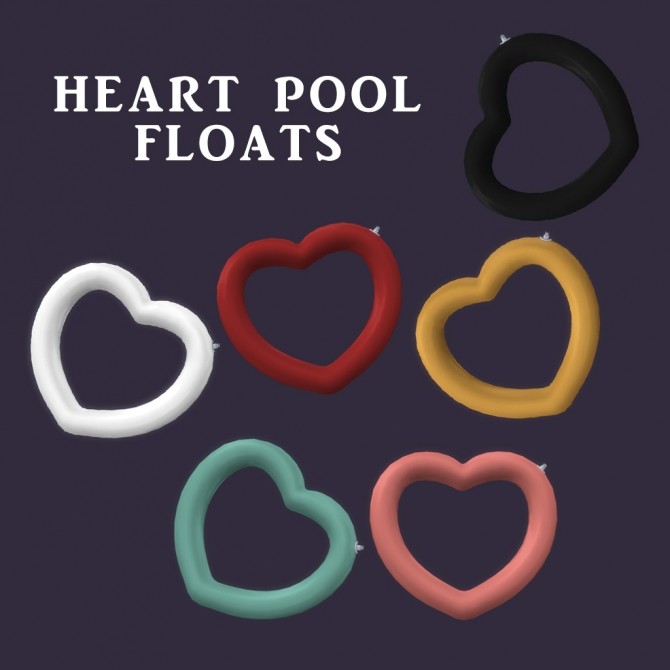 Sims 4 Heart Pool Floats at Leo Sims