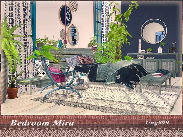 Sims 4 Bedroom Mira by ung999 at TSR