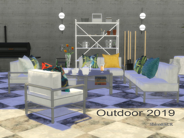 Sims 4 Outdoor set 2019 by ShinoKCR at TSR