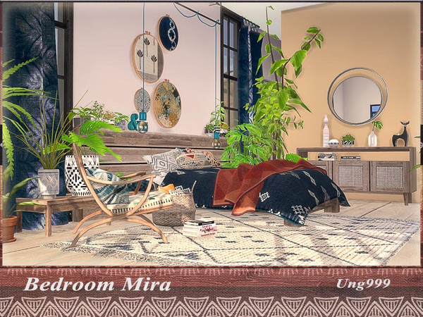 Sims 4 Bedroom Mira by ung999 at TSR