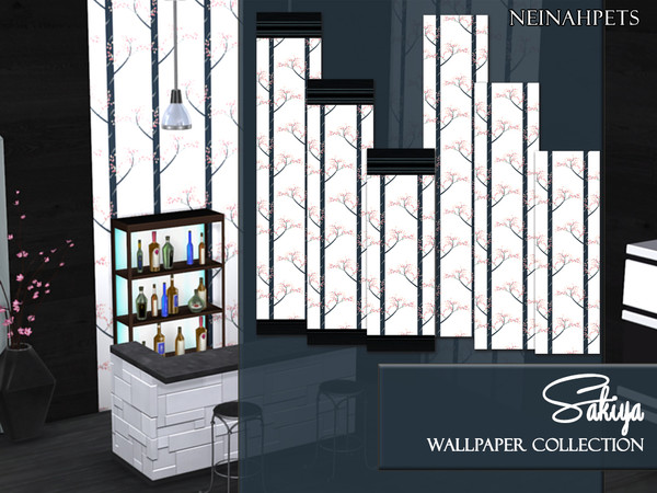 Sims 4 Sakiya Wallpaper Collection by neinahpets at TSR