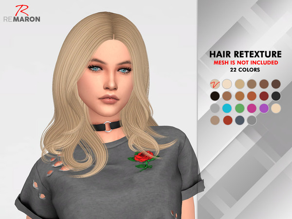 Sims 4 Trouble Hair Retexture by remaron at TSR