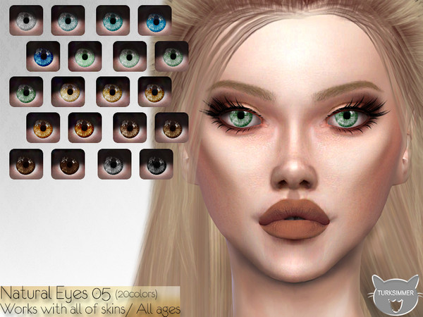 Sims 4 Natural Eyes 05 by turksimmer at TSR