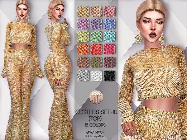 Sims 4 Clothes SET 10 TOP BD52 by busra tr at TSR
