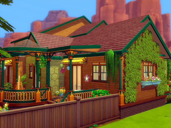 Sims 4 Family Boho house by sharon337 at TSR