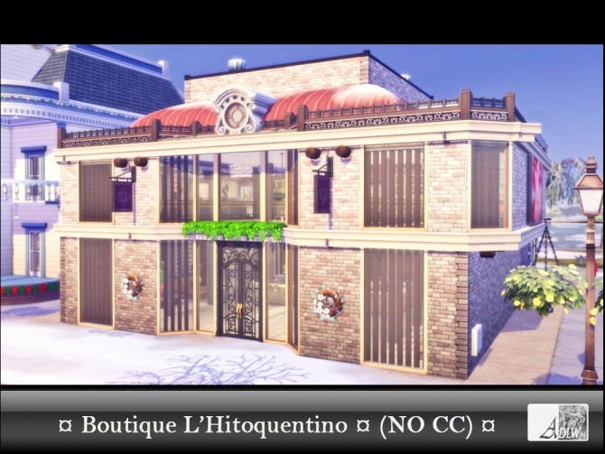 Sims 4 Floral Shop Hitoquentino by tsukasa31 at Mod The Sims