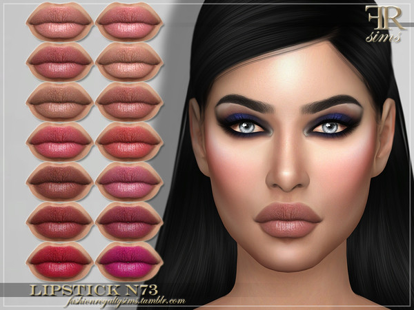 Sims 4 FRS Lipstick N73 by FashionRoyaltySims at TSR