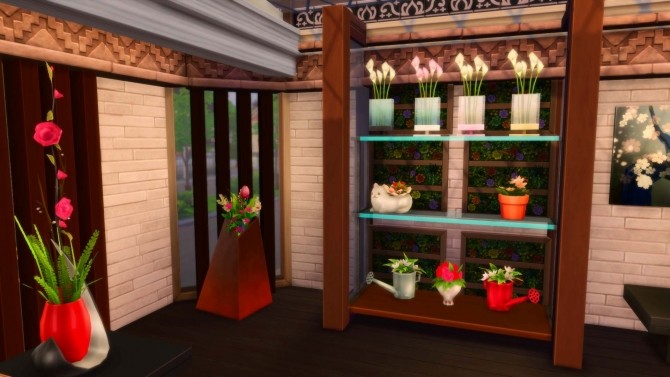 Sims 4 Floral Shop Hitoquentino by tsukasa31 at Mod The Sims