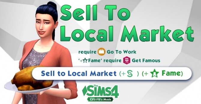 Sims 4 Sell To Local Market by c821118 at Mod The Sims