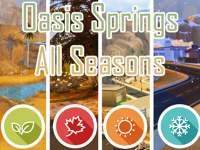 Sims 4 Oasis Springs All Seasons at MSQ Sims