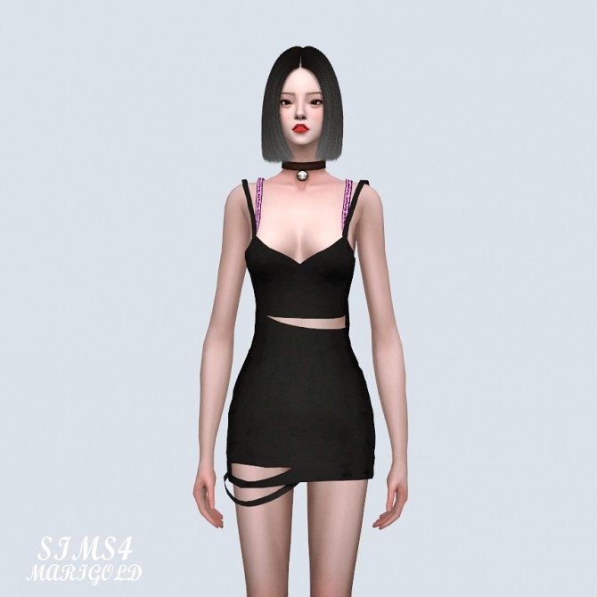 Sims 4 Destroyed Mini Dress (P) at Marigold