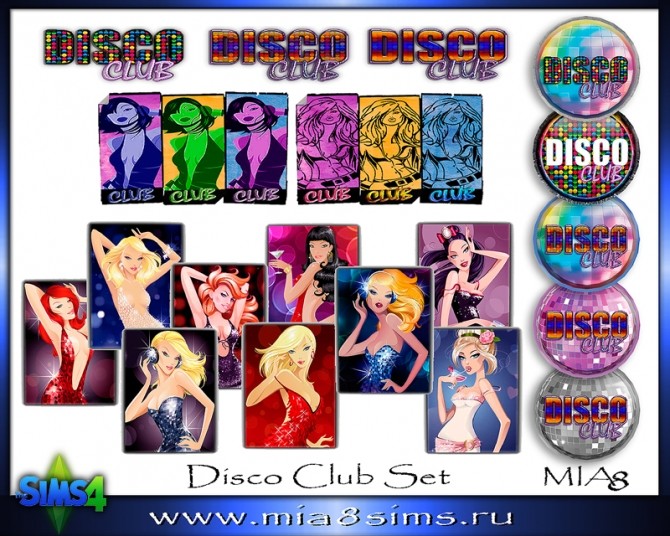 Sims 4 DiscoClub Set at Mia8Sims