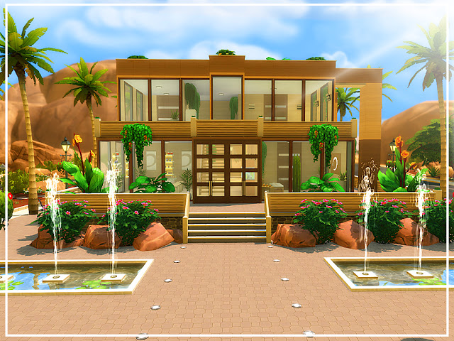 Sims 4 Oasis Modern Spa at MSQ Sims