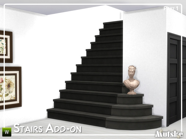 Sims 4 Stairs Add on Part 1 by mutske at TSR