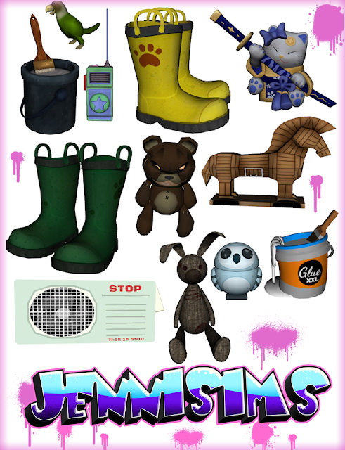 Sims 4 Decorative Clutter 11 Items at Jenni Sims