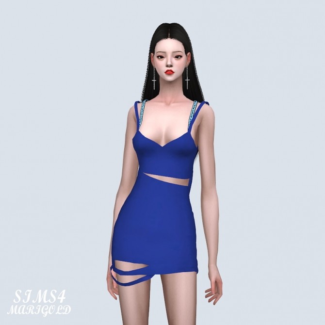 Sims 4 Destroyed Mini Dress (P) at Marigold