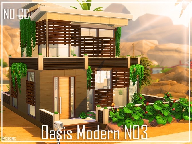 Sims 4 Oasis Modern N03 at MSQ Sims
