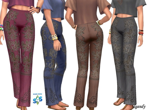 Sims 4 Boho Pants 201904 06 by dgandy at TSR