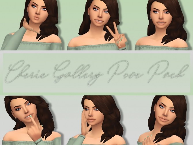 Sims 4 Cherie Gallery Pose Pack at MSQ Sims
