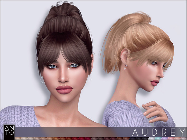 Sims 4 Audrey Hair by Anto at TSR