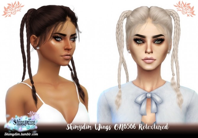 Sims 4 Wings ON0506 Hair Retexture Naturals + Unnaturals at Shimydim Sims