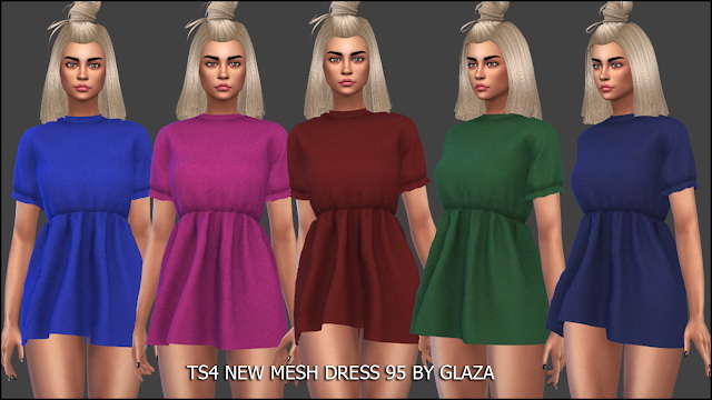 Sims 4 Dress 95 at All by Glaza