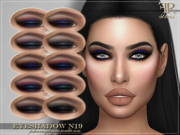 Sims 4 FRS Eyeshadow N19 by FashionRoyaltySims at TSR