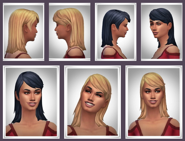 Sims 4 Anne Half Long Hair at Birksches Sims Blog
