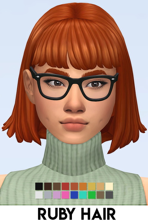 Sims 4 RUBY HAIR at Vikai