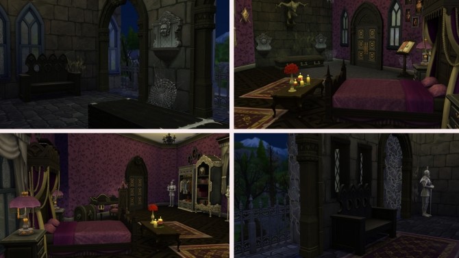 Sims 4 Gothic Castle no CC at Tatyana Name
