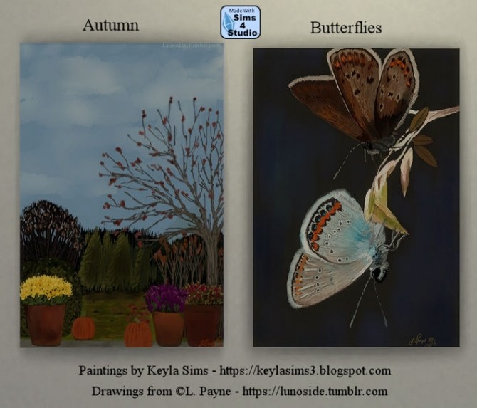 Sims 4 L. Payne Paintings set at Keyla Sims