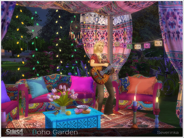 Sims 4 Boho Garden by Severinka at TSR