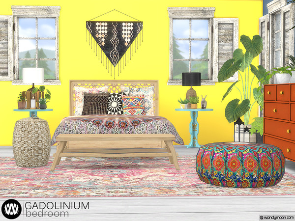Sims 4 Gadolinium Bedroom by wondymoon at TSR