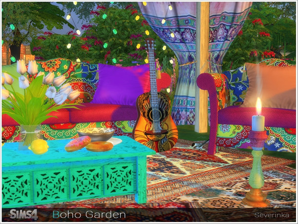 Sims 4 Boho Garden by Severinka at TSR