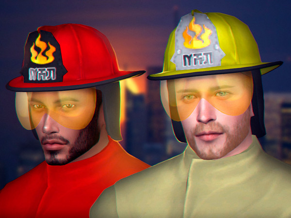 Sims 4 Firefighter Set by WistfulCastle at TSR