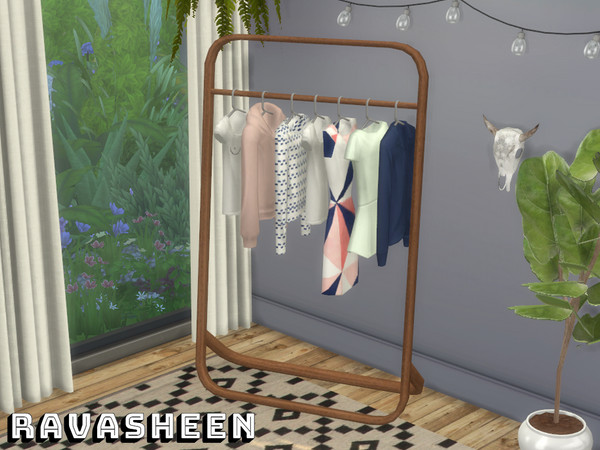 Sims 4 Dont Be Clothes Minded Clothing Rack by RAVASHEEN at TSR