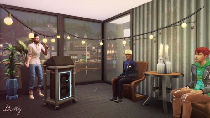 Sims 4 Another Shipping Container Food Market at GravySims