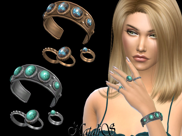 Sims 4 Boho bracelet with rings  left by NataliS at TSR