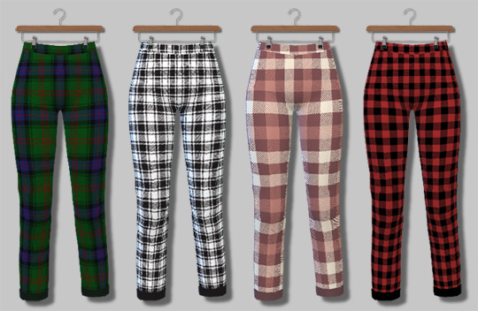 Sims 4 Plaid Pants at Descargas Sims